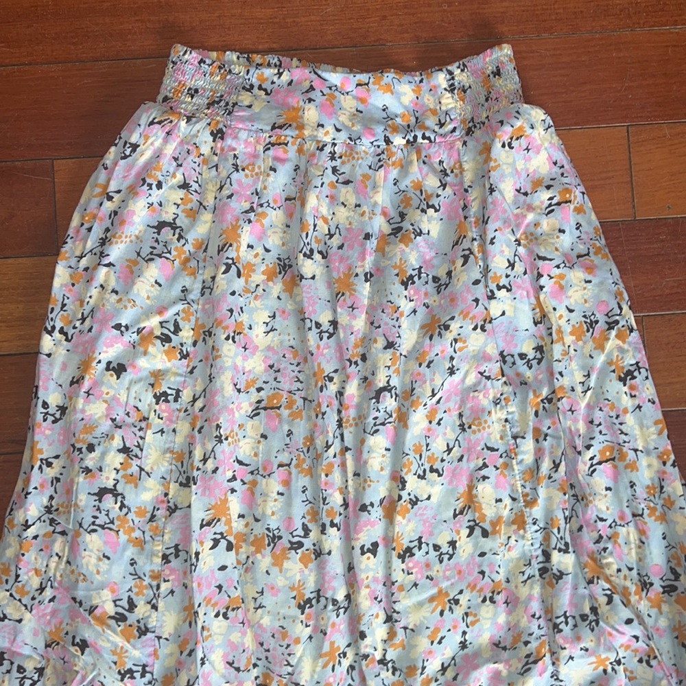 FREE PEOPLE Floral XS Maxi Skirt